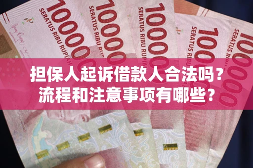济南担保人起诉借款人合法吗？流程和注意事项有哪些？