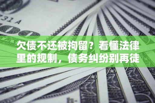 济南欠债不还被拘留？看懂法律里的规制，债务纠纷别再徒劳奔波