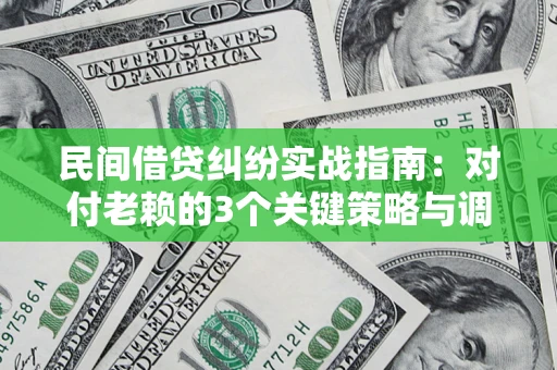 济南民间借贷纠纷实战指南：对付老赖的3个关键策略与调解盲区解析