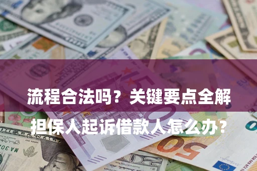 济南

担保人起诉借款人怎么办？流程合法吗？关键要点全解析