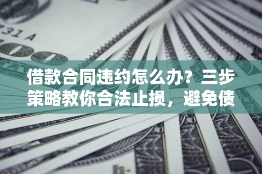 济南借款合同违约怎么办？三步策略教你合法止损，避免债务危机升级